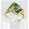 1.15ct Ladies Colombian Emerald Diamond 10k Ring (JEW-1682)