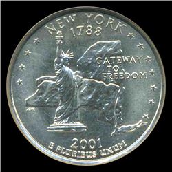 2001D New York Quarter NCG MS68 (COI-5432)