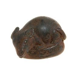 Antique Thai Rat Bronze Opium Weight (ANT-377)