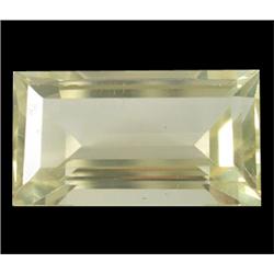 2.75ct Baguette Cut Natural Unheated Yellow Andesine VVS Appraisal Estimate $170 (GEM-14238)