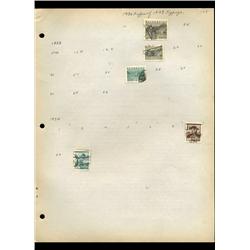 1932 Austria Hand Made Stamp Collection Album Page  5 Pieces (STM-0135)