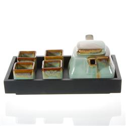Excellent Crackle Glazed Ceramic Tea Set (CLB-216)
