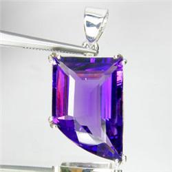 81.80ct Sterling Fancy Pendant Purple Amethyst (JEW-1654)