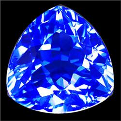 33.70ct Triangle Cornflower Blue Quartz Clean (GEM-14847)