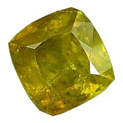 3.42ct Natural Intense Green Titanium Sphene Red Spark (GEM-18411)