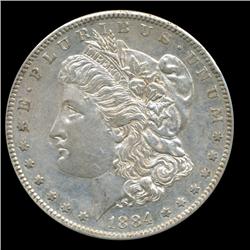 1884S/S Morgan Dollar High Grade Rare Variety RARE RARE RARE Date (COI-5637)