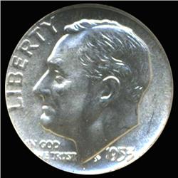 1953 Roosevelt Silver Dime Graded GEM (COI-6239)