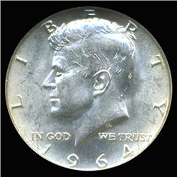 1964D JFK Silver Half Graded GEM (COI-6247)