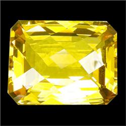 45.60ct Golden Yellow Citrine Emerald Checker Cut (GEM-19182)