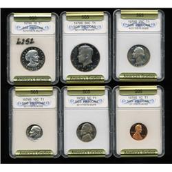 1980P/D/S Anthony Graded Graded Set of 3 GEMS (COI-6252)