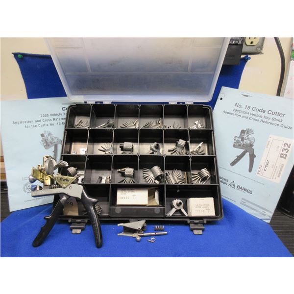 Curtis Model 15 Code Cutter and 2 Cross Reference Guides