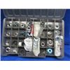 Image 1 : NEW - Approx. 80 Automotive Door Lock Face Caps in Plastic Tray