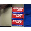 Image 2 : NEW - 6 American Padlocks A1205KZRED Keyed Zero