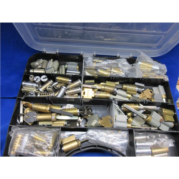 Double Sided Tray of Weiser Lock Cylinders for Deadbolts and Knobsets