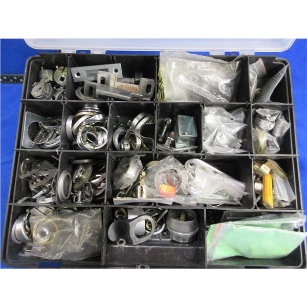 Parts Bin with Many Lock Parts, Screws and Other Items