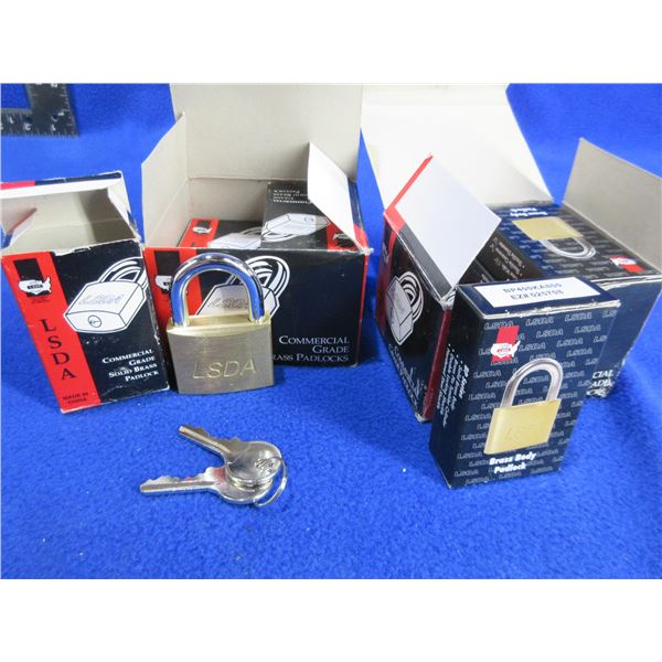 NEW - LSDA Solid Brass Commercial Grade Padlocks