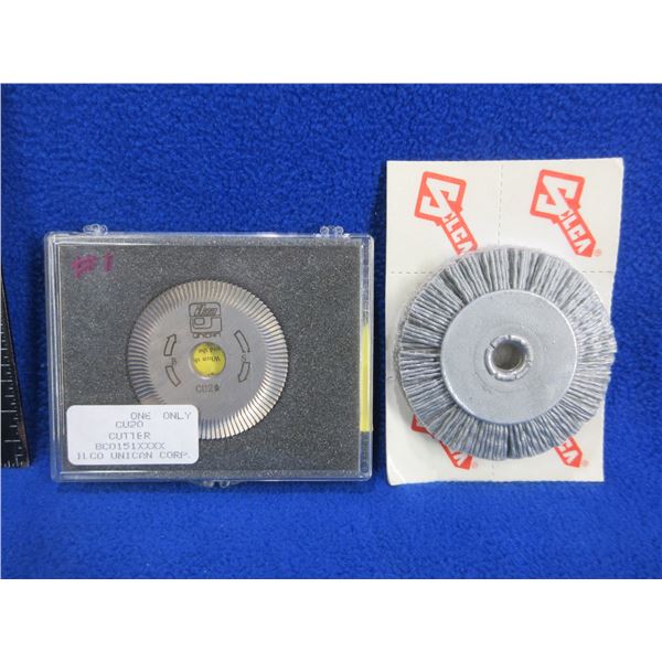 2 Key Machine Cutting Wheels - CU20 , D701840ZB Brush