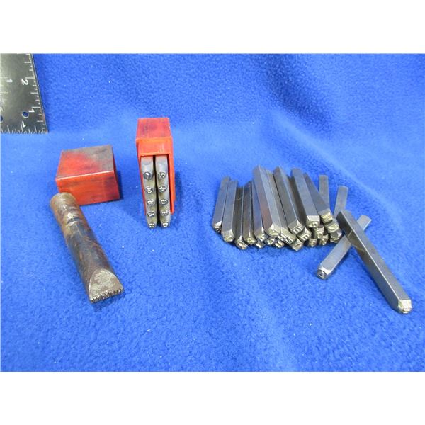 Lot of Number and Letter Punches - 0-9, 24 Letters and Do Not Copy