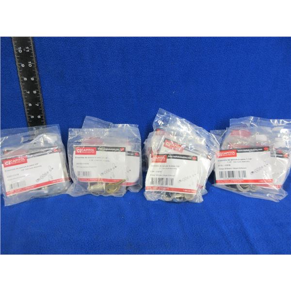 NEW - Lot of 17 Misc. Cam Lock Assemblys - 1 1/8", 7/8", 3/8"