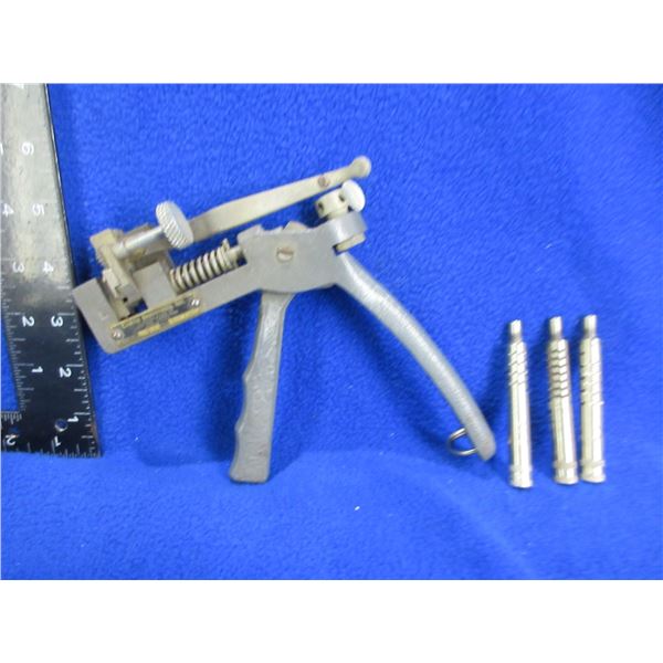 Antique Curtis Clipper Model G Code Cutter with 3 Posts and 1 Carriage