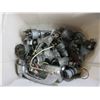 Image 1 : Tub of Vintage Used Auto Locks and Other Auto Parts
