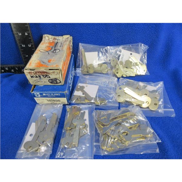 Lot of Approx. 157 Misc. Safe Deposit Box Key Blanks