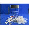 Image 1 : Lot of Approx. 133 Misc. Pins with Spinning Display Rack