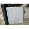 Image 1 : Wall Mount Pegboard Key Display Cabinets w/ Storage Shelves Inside - PICK UP ONLY