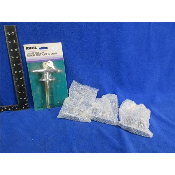 NEW - 4 Garage Door Locks with 2 keys Each