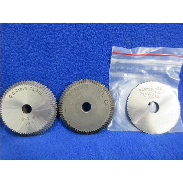 3 Key Machine Cutting Wheels - Info in Description