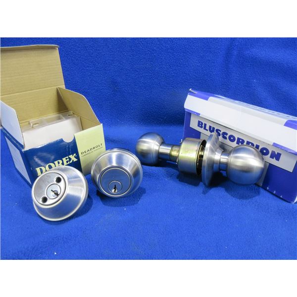 NEW - Bluscorpion Passage Knobset & Dorex Deadbolt