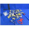 Image 1 : Lot of 28 Misc. Combination, Disc, Key Padlocks & Parts - Some Have Keys