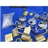 Image 3 : Lot of 28 Misc. Combination, Disc, Key Padlocks & Parts - Some Have Keys