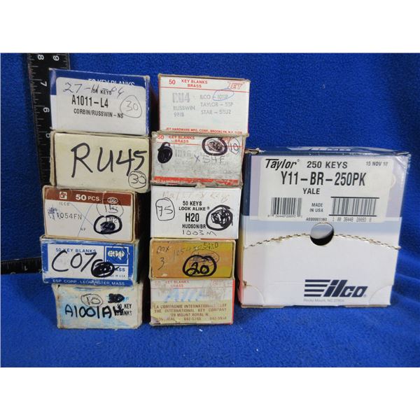 Lot of Approx. 242 Misc. Key Blanks
