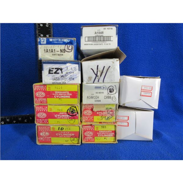 Lot of Approx. 418 Misc. Key Blanks