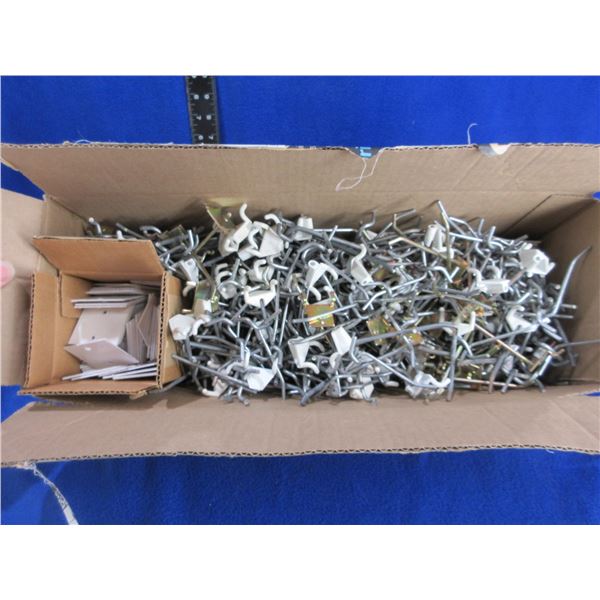 Box of Peg Board Hooks with ID Cards