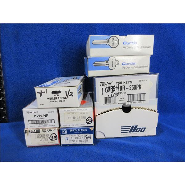 Lot of Approx. 417 Misc. Key Blanks