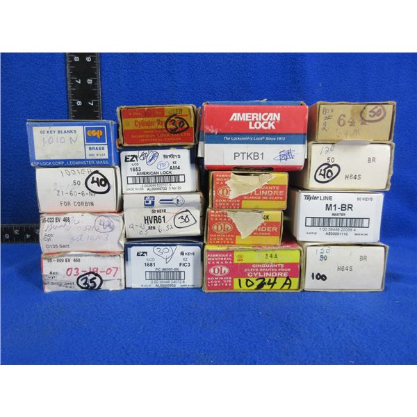 Lot of Approx. 556 Misc. Key Blanks