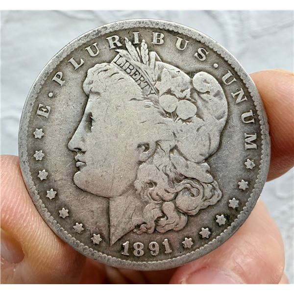 MORGAN SILVER DOLLAR - 1891O
