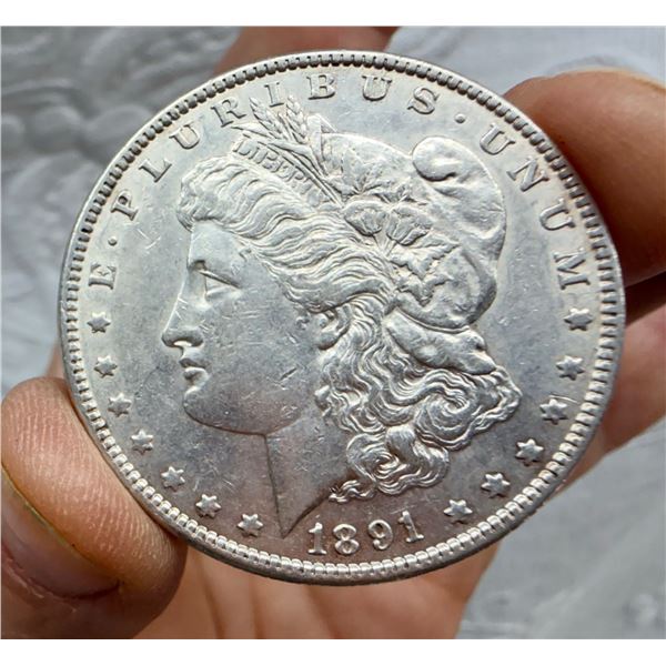 MORGAN SILVER DOLLAR - 1891