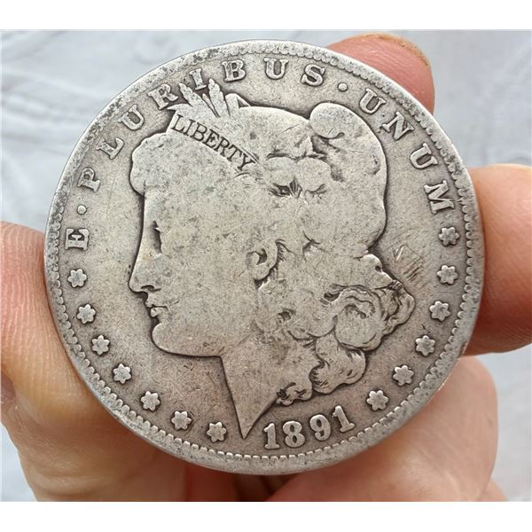 MORGAN SILVER DOLLAR - 1891S