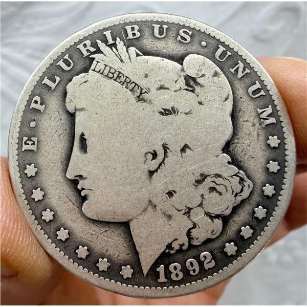 MORGAN SILVER DOLLAR - 1892O