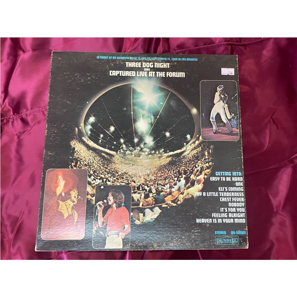 Three Dog Night album Captured Live at the Forum.