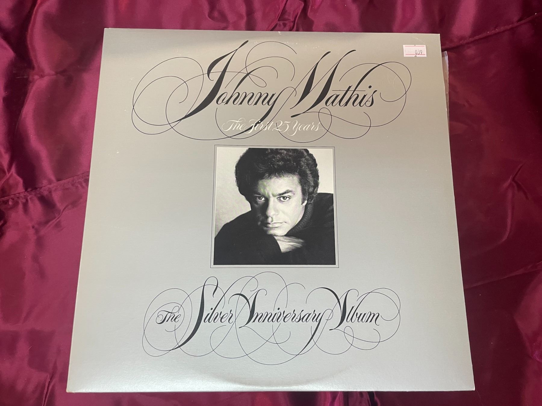Johnny Mathis The First 25 Years The Silver Anniversary Album vinyl record.