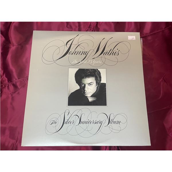 Johnny Mathis The First 25 Years The Silver Anniversary Album vinyl record.