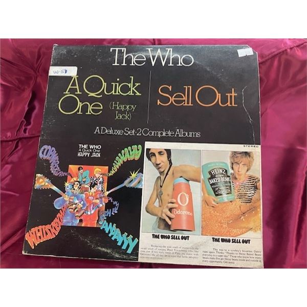 1980 MCA Records Canadian reissue double LP of The Who's albums A Quick One (titled Happy Jack in t