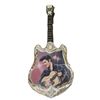 Image 3 : Elvis Ceramic Wall Plate in shape of guitar,  Watch and Stamp