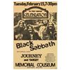 Image 1 : 1977 Black Sabbath Concert -  Vintage Inspired Concert Poster 12" x 18"