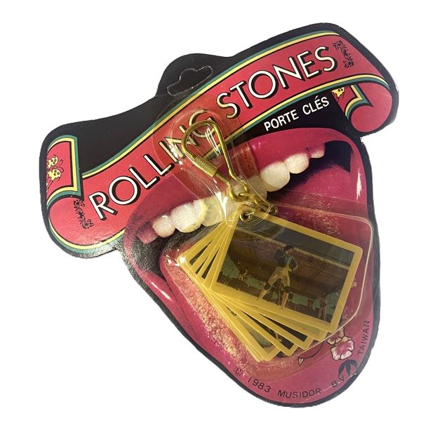 1983 Rolling Stones Key Chain Factory Sealed