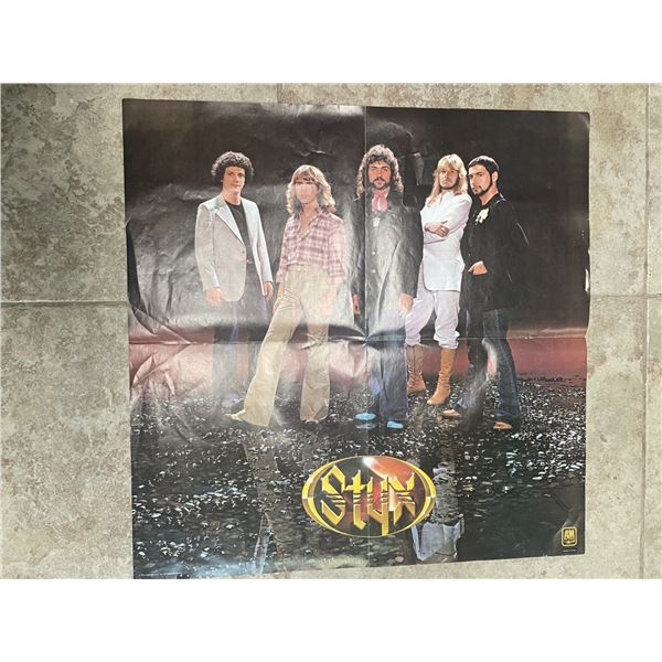 1977 promotional poster for the rock band Styx